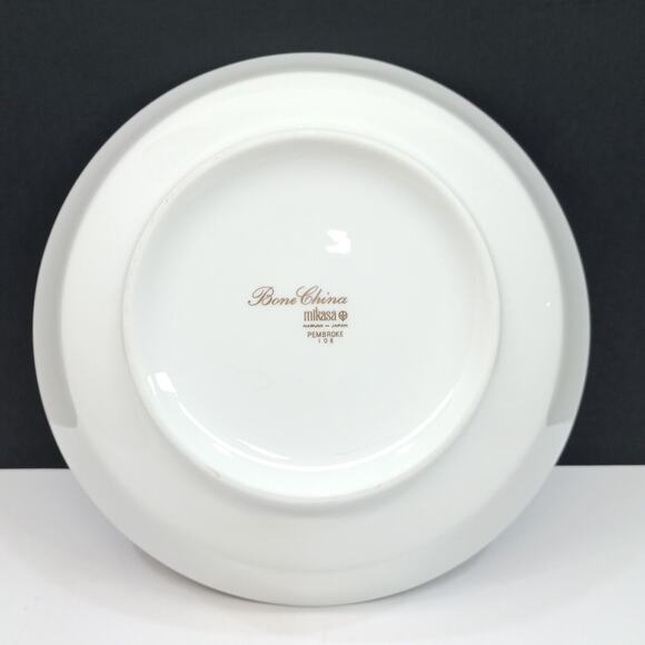 Mikasa Pembroke Vegetable Serving Bowl 8.25" Bone China Gold Trim 1971-1986 VTG - Picture 6 of 7